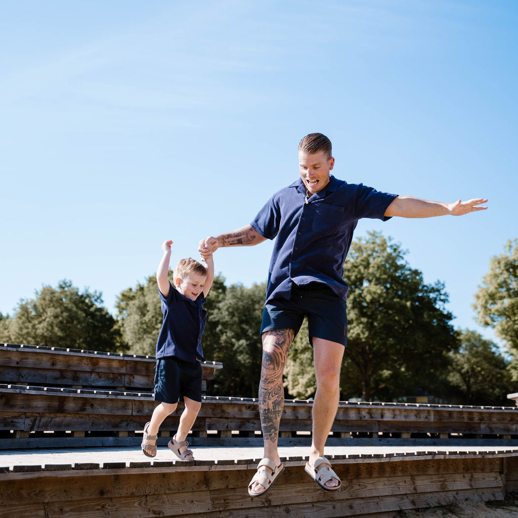 Bali shirt | navy blauw - VADER & ZOON