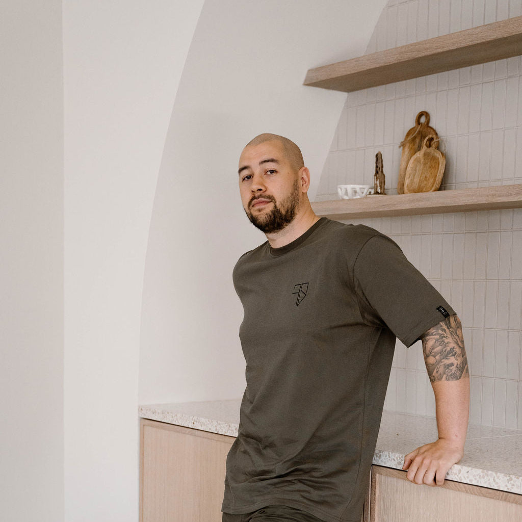 RIO t-shirt | army groen - HEREN