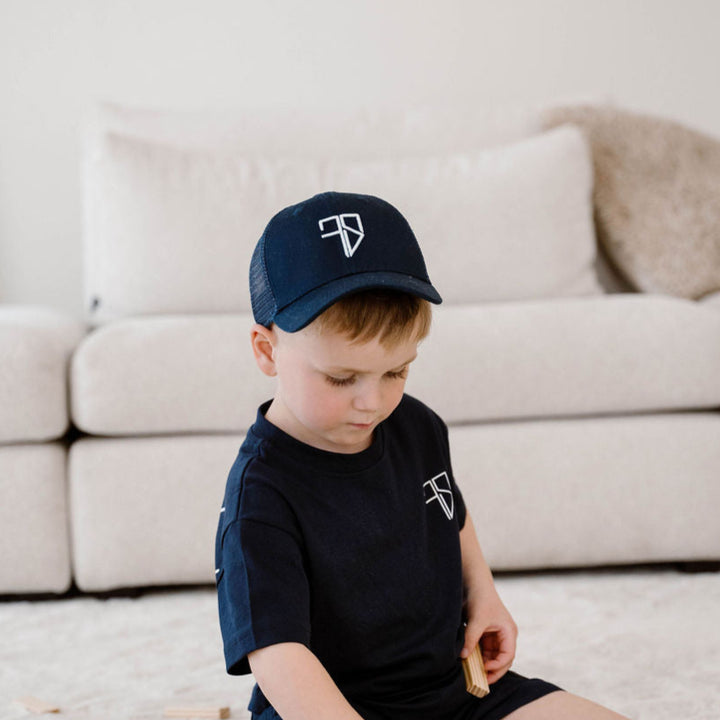 TRUCKER Pet | navy blauw - KIDS