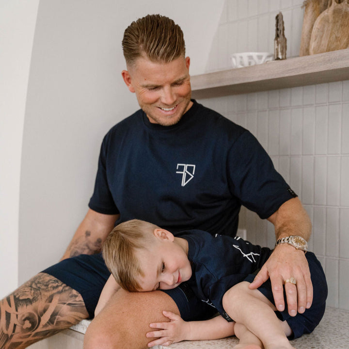 RIO t-shirt | navy blauw - VADER & ZOON