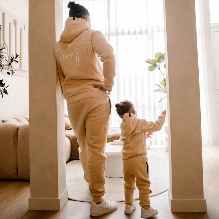 ENZO trainingspak met hoodie | beige - KIDS