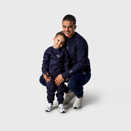 Nevio trainingspak met sweater | navy blauw - VADER + ZOON