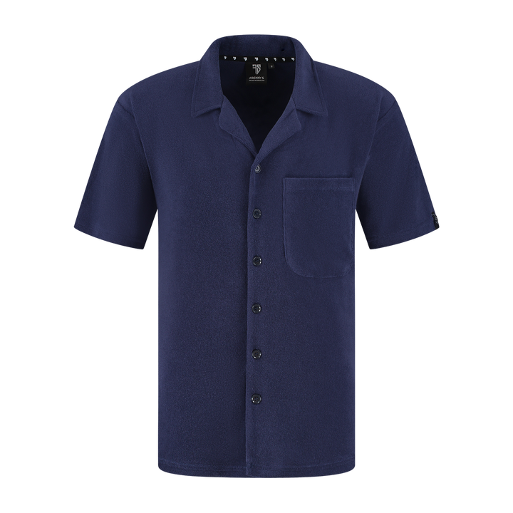 Bali shirt | navy blauw - VADER & ZOON