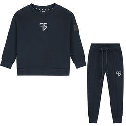 NEVIO Trainingsanzug mit Pullover | Marineblau - KINDER