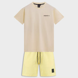 TWINSET zwembroek + t-shirt | geel - HEREN