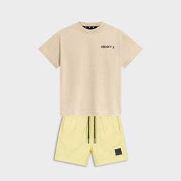 TWINSET zwembroek + t-shirt | geel - KIDS