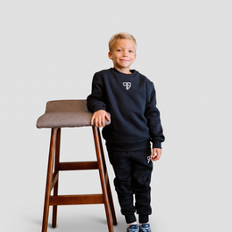 NEVIO Trainingsanzug mit Pullover | Marineblau - KINDER
