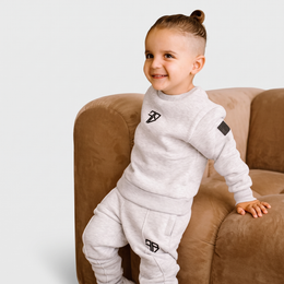 NEVIO Trainingsanzug mit Pullover | Grau - KINDER
