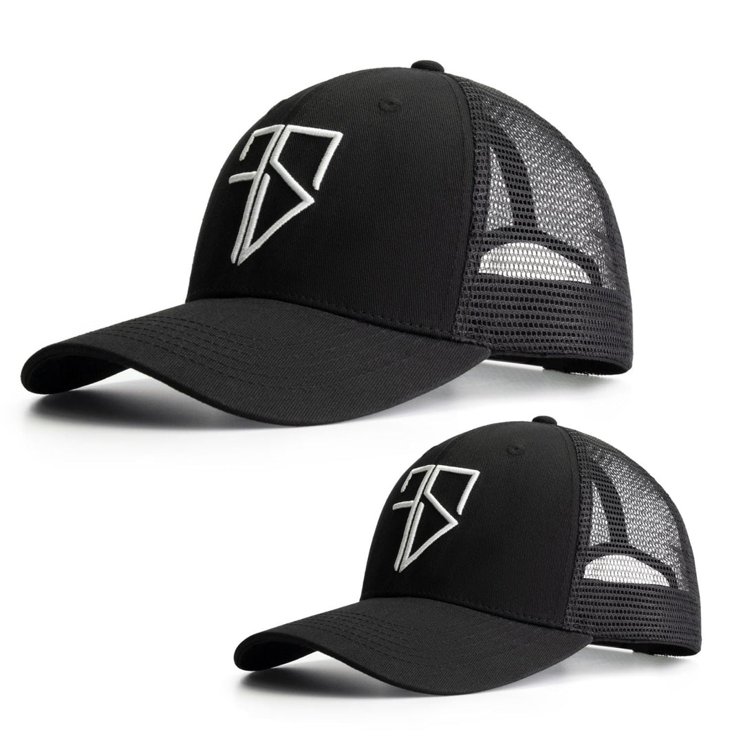 Vader en zoon met matching trucker pet van Frenky S