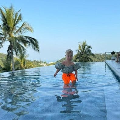 SAMUI zwembroek | oranje - ADULT - Frenky S -Vader en zoon kleding