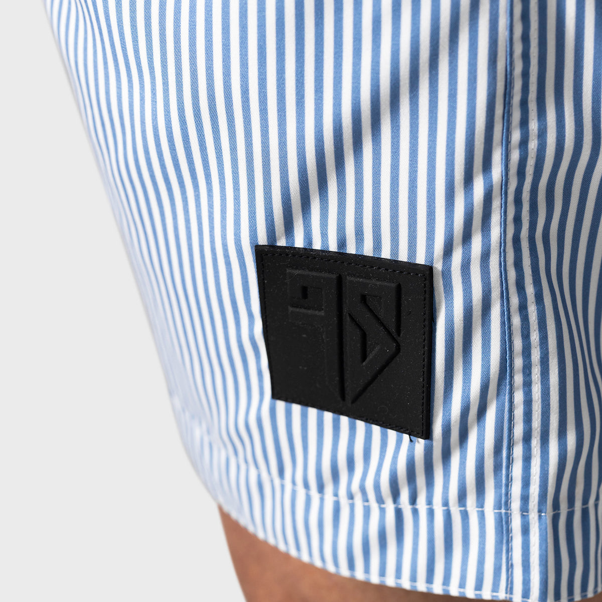 Samui kids blauwe streep zwembroek detail printpatroon