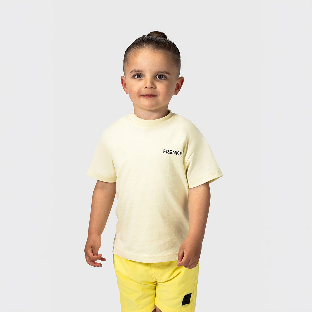 Geel kids t-shirt zomer