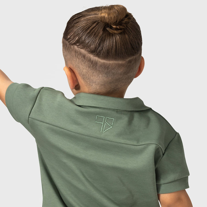 Groene scuba polo kids zomerlook