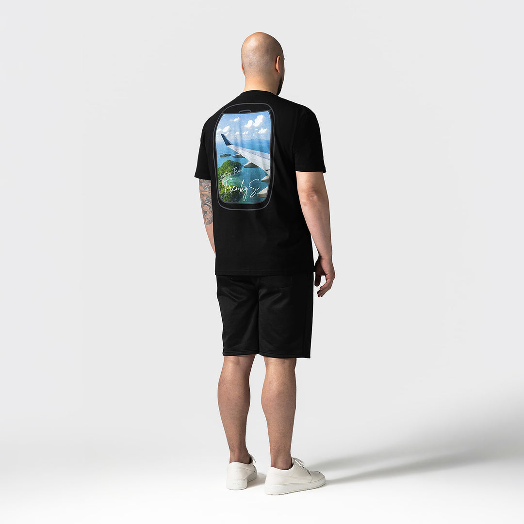 TRAVEL t-shirt | zwart - HEREN