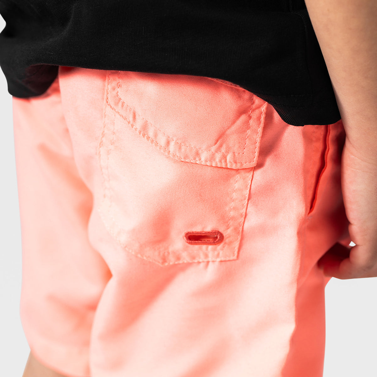 Samui kids neon roze zwembroek veiligheidsdetail geen rits