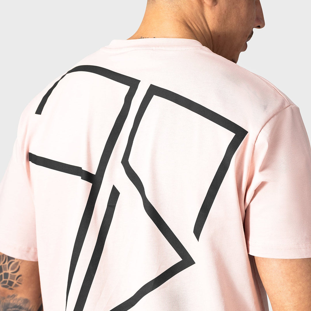 Roze t-shirt look