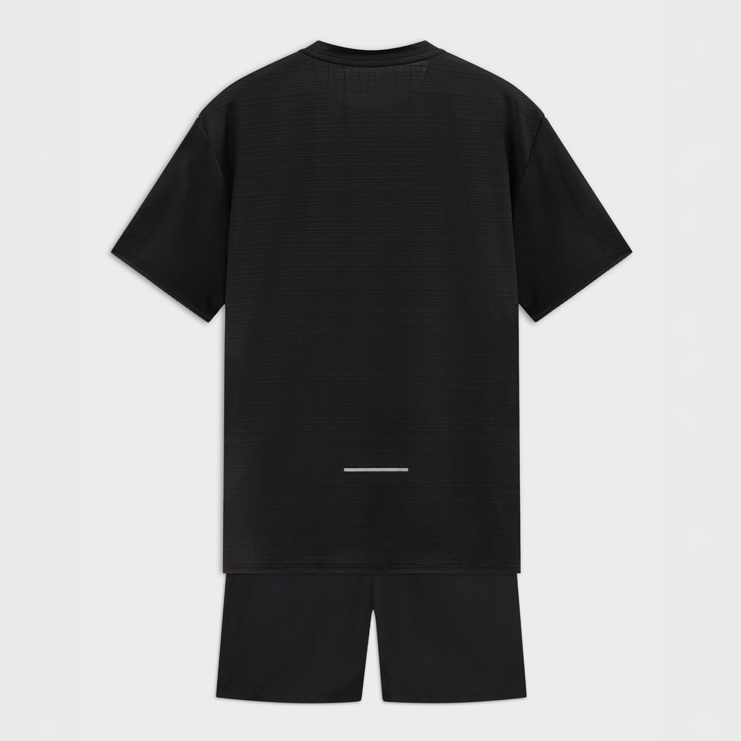 Active t-shirt + short | zwart - ADULT