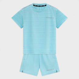 Active short + t-shirt | blauw - KIDS