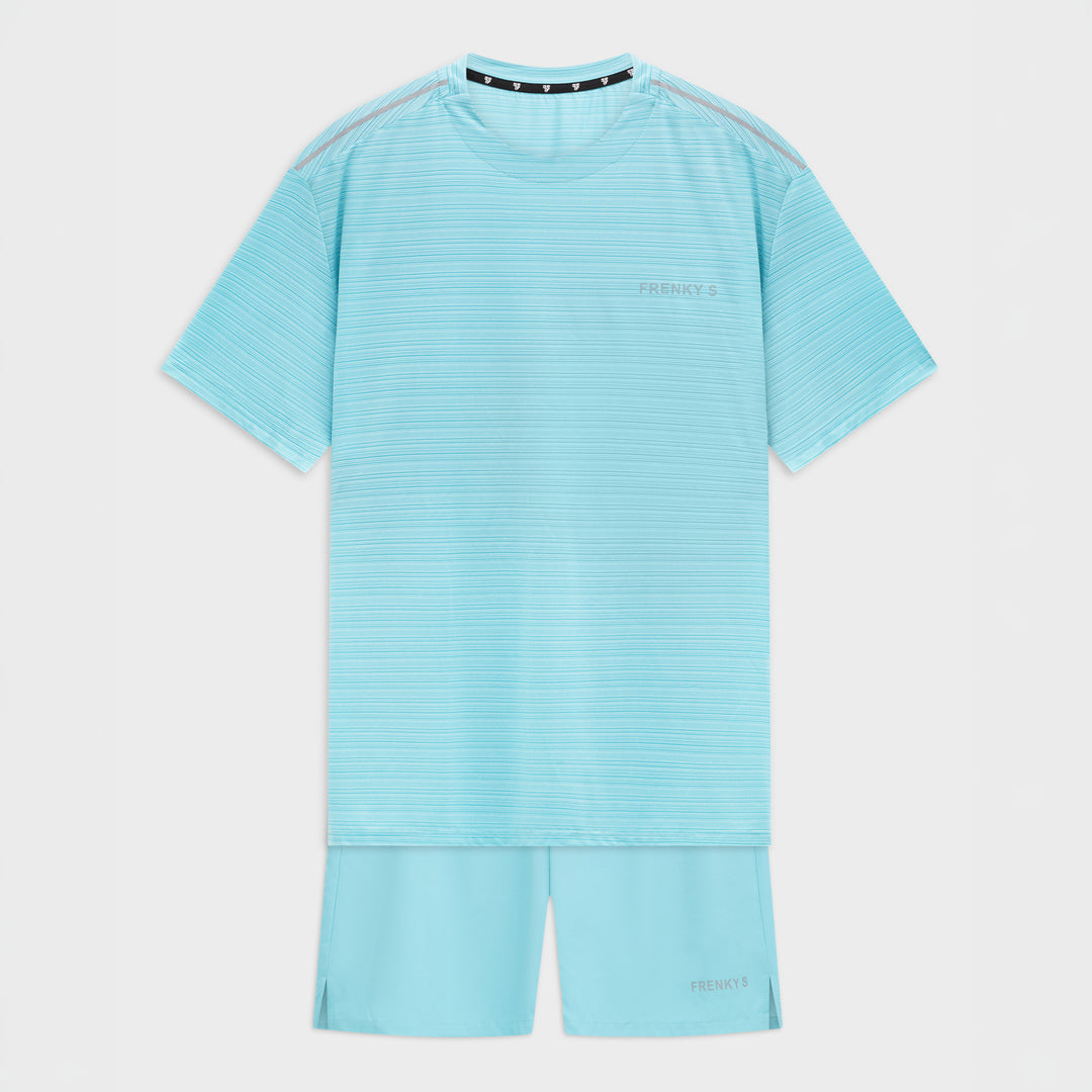 Active t-shirt + short | blauw - ADULT