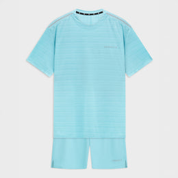 Active short + t-shirt | blauw - HEREN