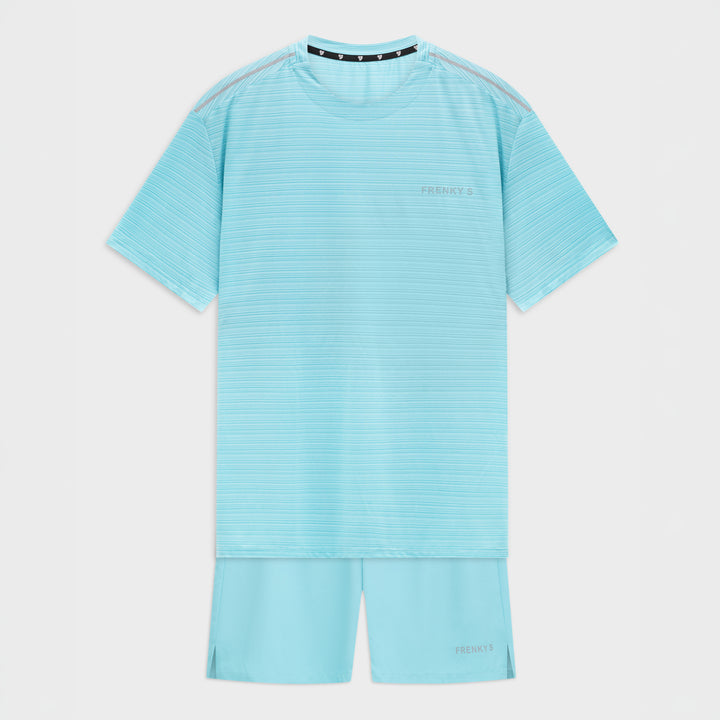 Active t-shirt + short | blauw - ADULT