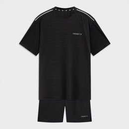 Active short + t-shirt | zwart - HEREN