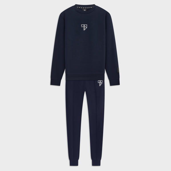 Nevio trainingspak met sweater | navy blauw - VADER + ZOON