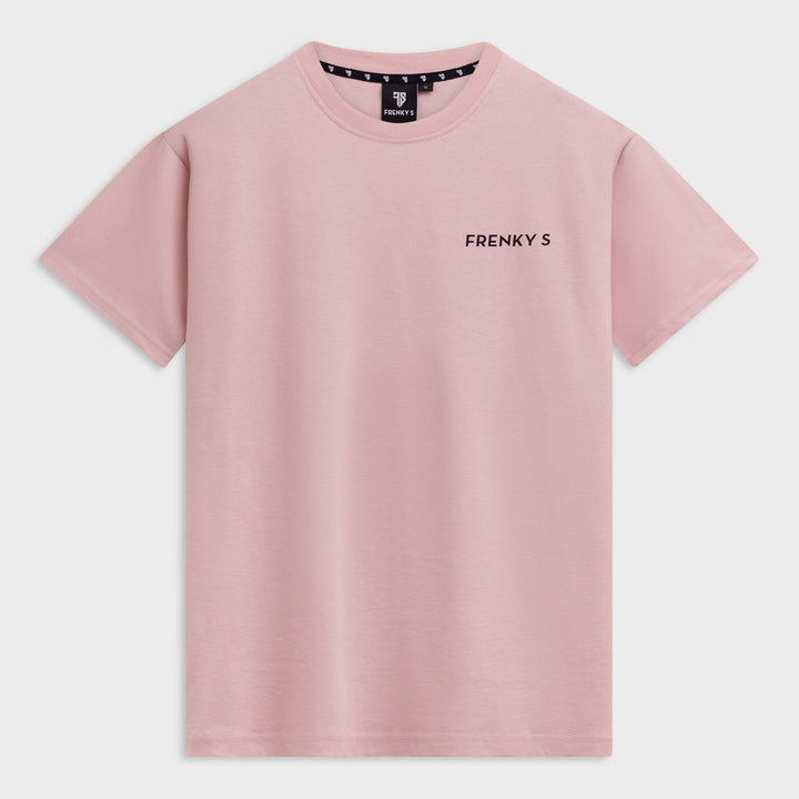 Zacht roze CURA t-shirt heren