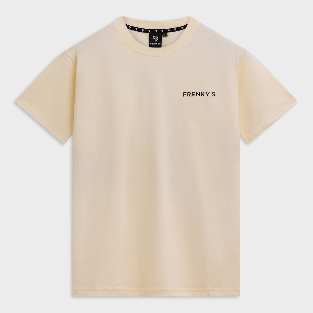 Geel CURA t-shirt met logo