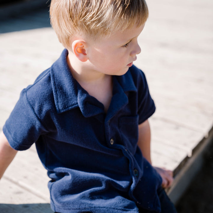 Bali shirt | navy blauw - KIDS
