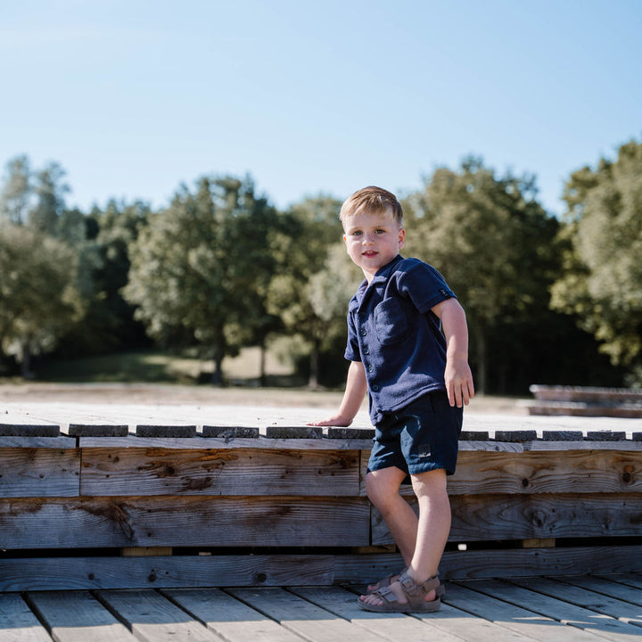 Bali shirt | navy blauw - KIDS