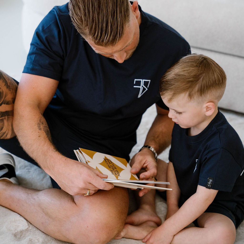 RIO t-shirt | navy blauw - VADER & ZOON