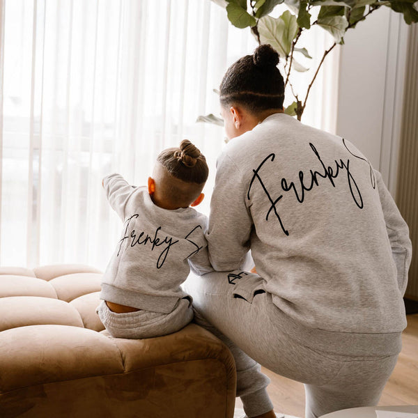 NEVIO Trainingsanzug mit Pullover | Grau - VATER + SOHN