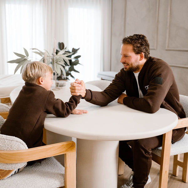 MONTY Trainingsanzug mit Weste | Mokkabraun - VATER + SOHN