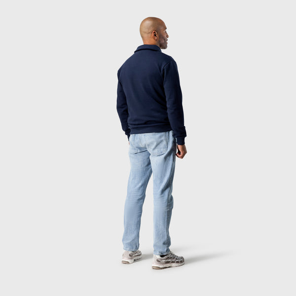 Polo Sweater | navy blauw - HEREN