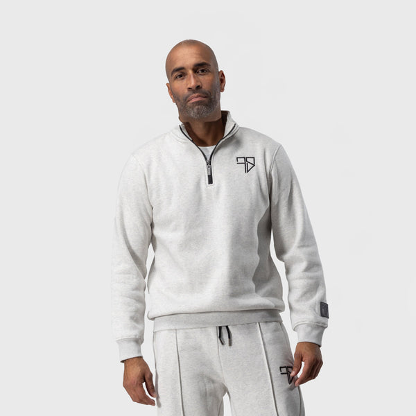 Club half-zip sweater | grijs - HEREN