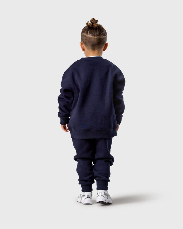 Nevio trainingspak met sweater | navy blauw - VADER + ZOON