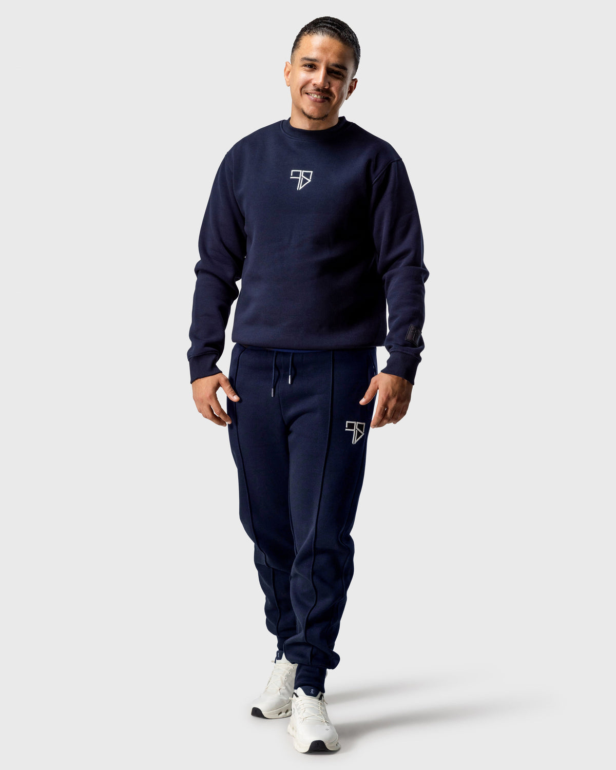 Nevio trainingspak met sweater | navy blauw - VADER + ZOON
