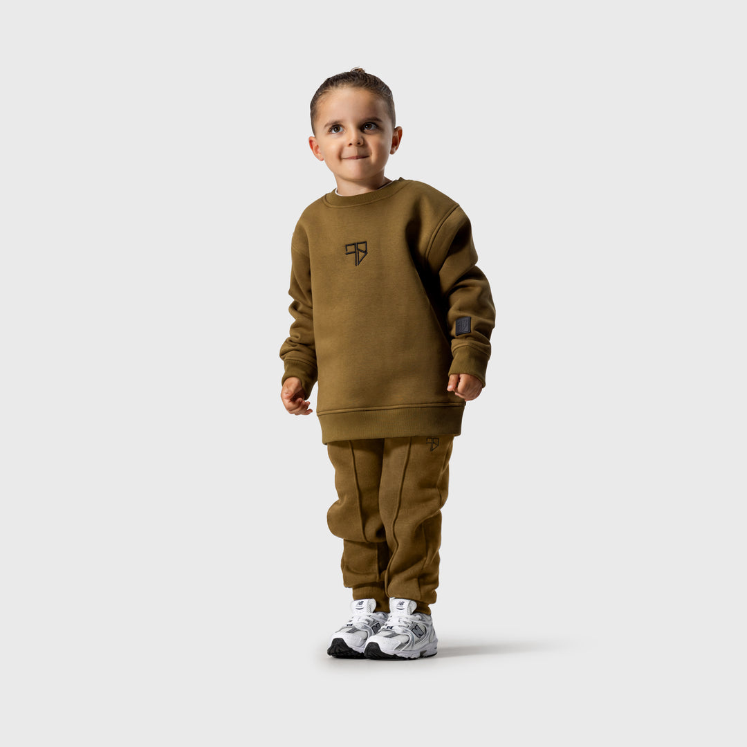 Nevio trainingspak met sweater | army groen - VADER + ZOON