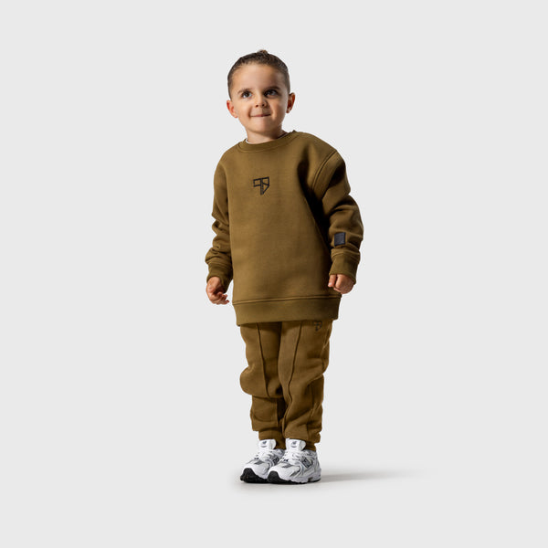 Nevio trainingspak met sweater | army groen - KIDS