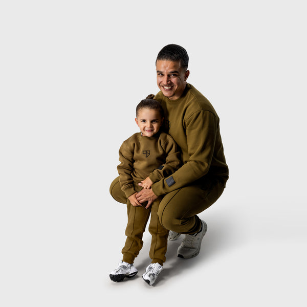 Nevio trainingspak met sweater | army groen - VADER + ZOON