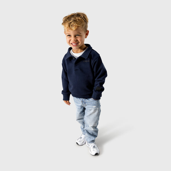 Polo Sweater | navy blauw - KIDS