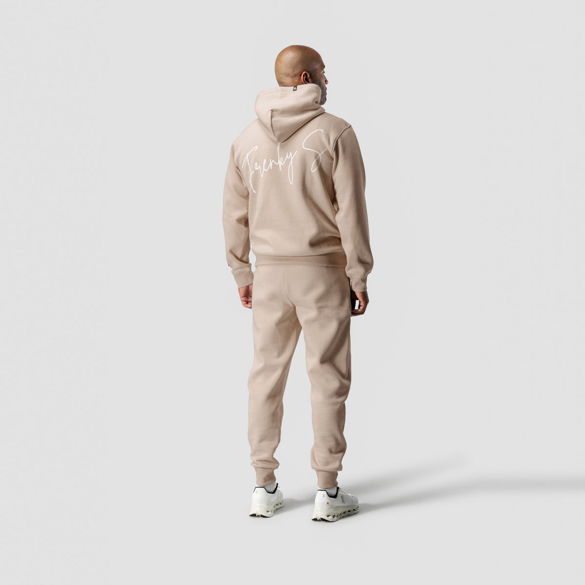 Enzo trainingspak met hoodie | beige - VADER + ZOON