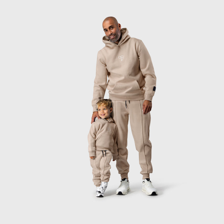 Enzo trainingspak met hoodie | beige - VADER + ZOON