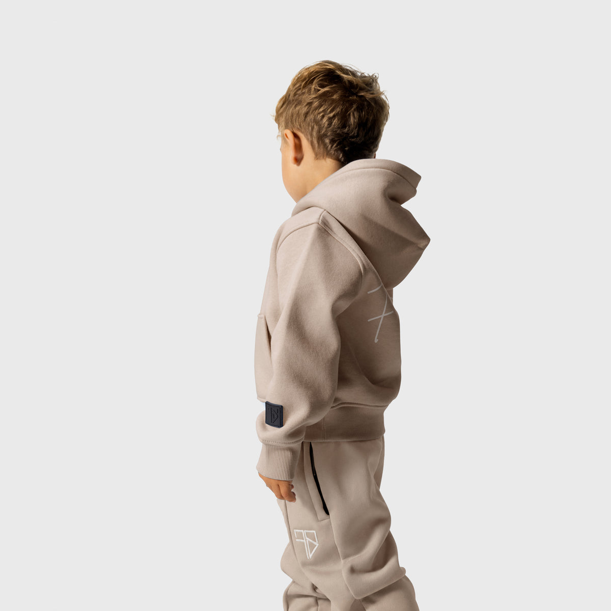 Enzo trainingspak met hoodie | beige - KIDS