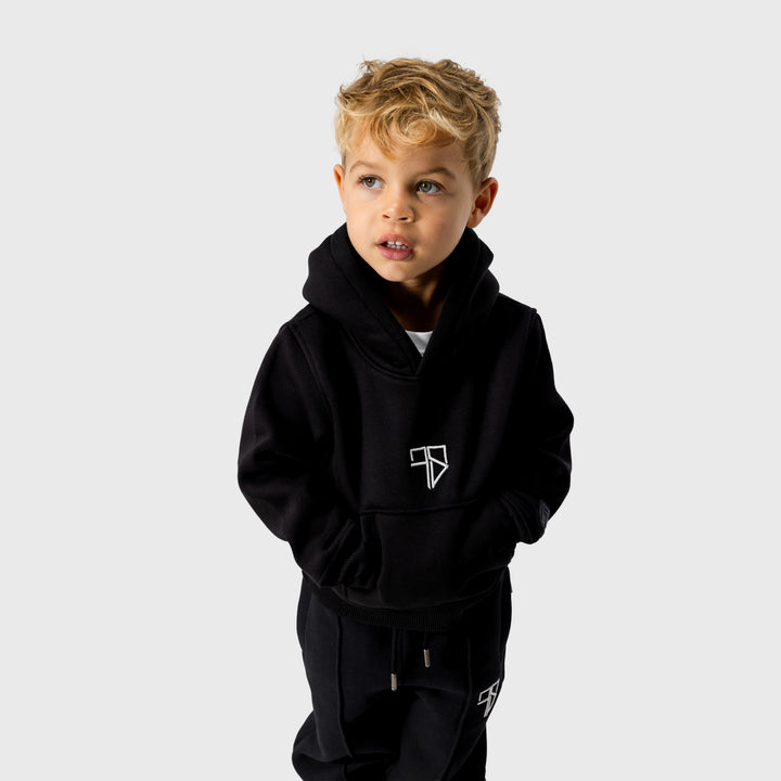 Enzo trainingspak met hoodie | zwart - KIDS