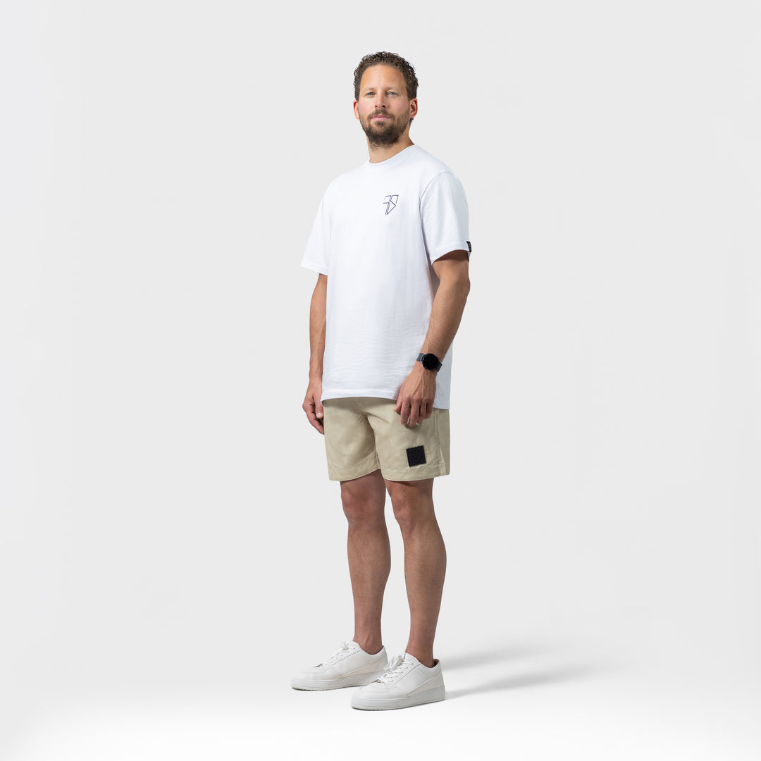 SAMUI zwembroek | beige met logo - HEREN