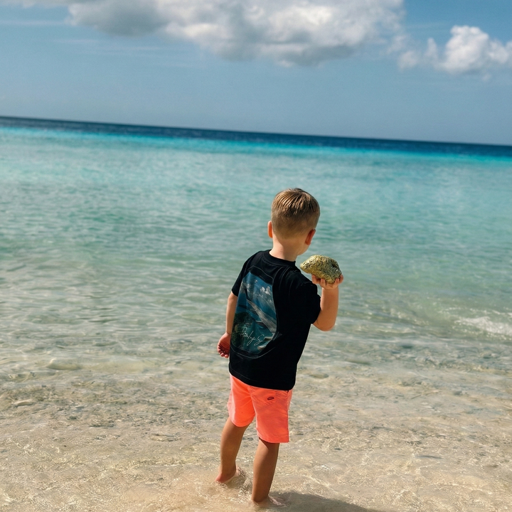 TRAVEL t-shirt | zwart - KIDS