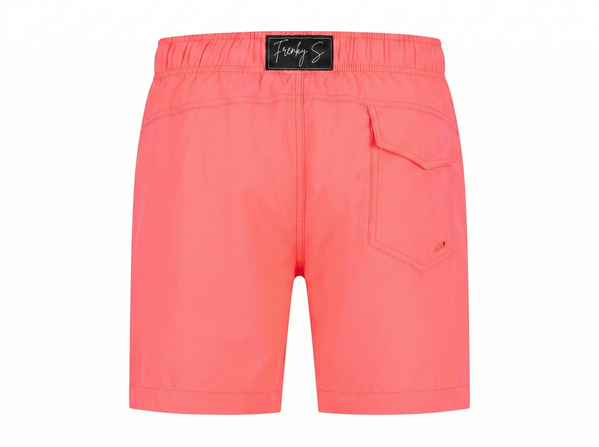 Neon roze heren zwembroek Frenky S ook te dragen als short