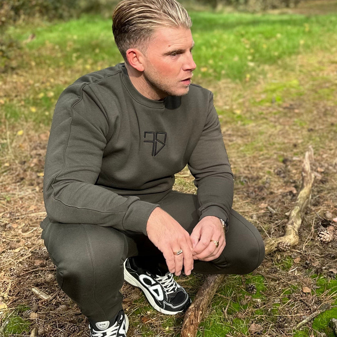 NEVIO Tracksuit | army groen - ADULT